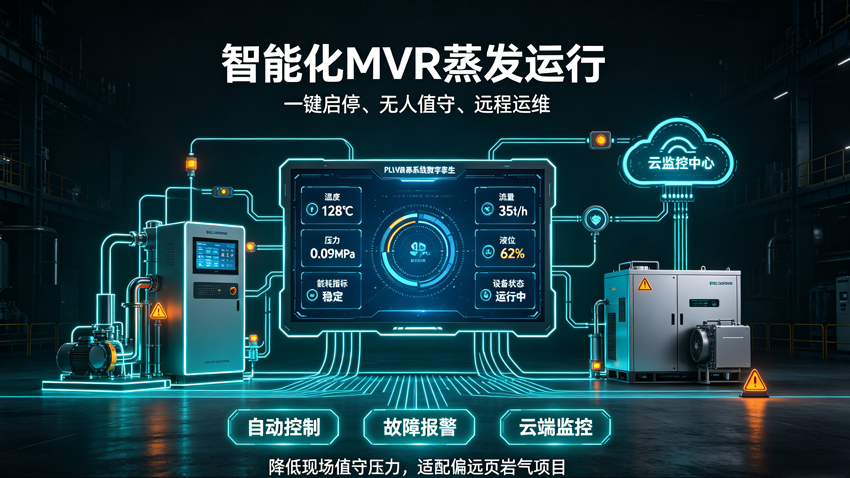 源头厂家提供页岩气压裂返排液资源化解决方案，广东环美撬装模块化 MVR 蒸发系统定制