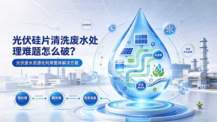 光伏硅片清洗废水处理难题怎么破？光伏废水资源化利用整体解决方案